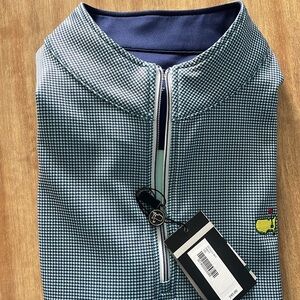 NWT Masters 1/4 Zip Pullover Houndstooth